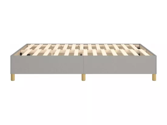 Sommier à lattes de lit Gris clair 140x190 cm Tissu