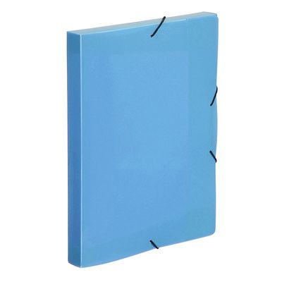 Viquel Propyglass - Boîte de classement plastique - dos 30 mm - bleu