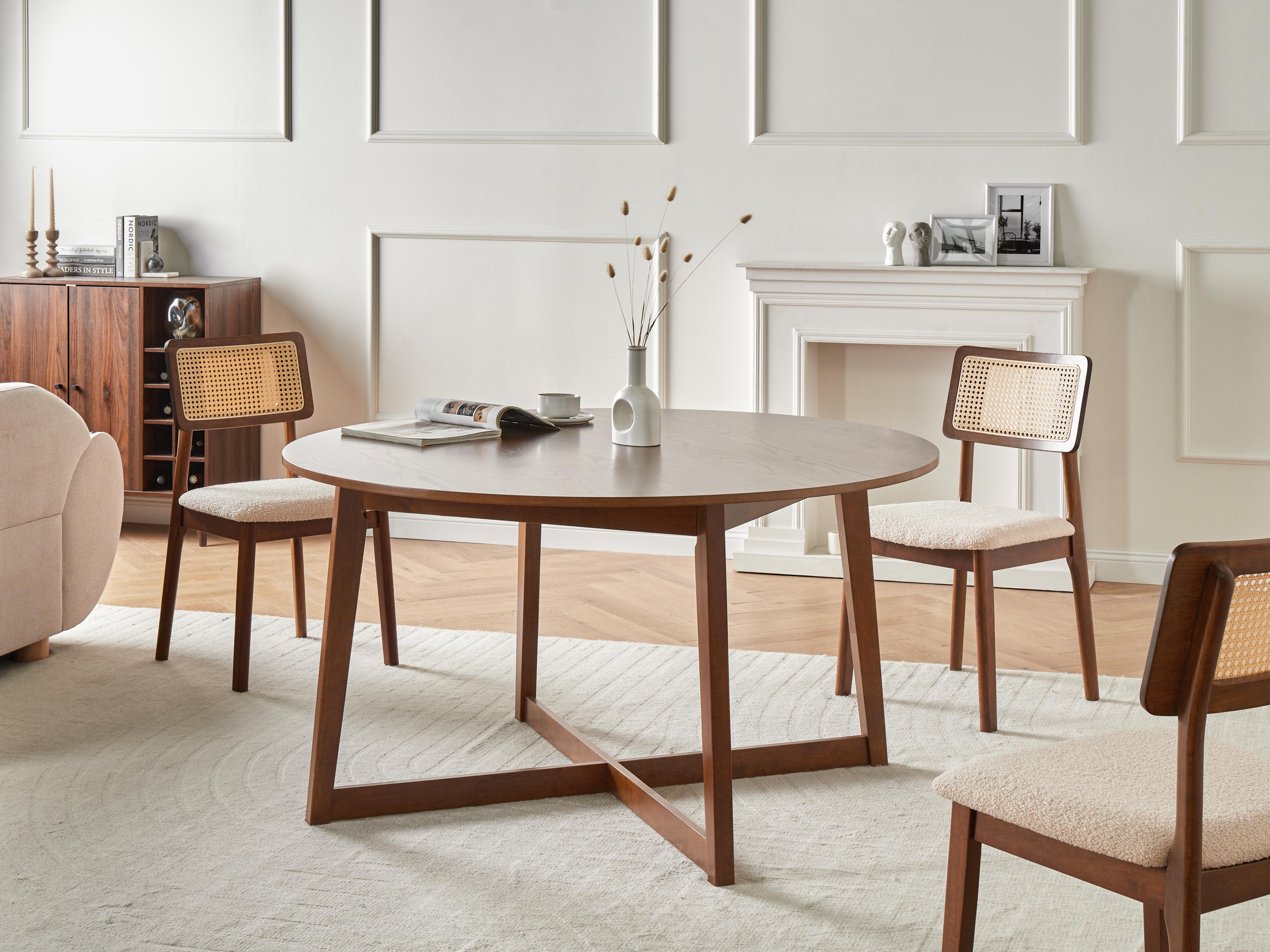Eettafel WAIPORI Donker eikenhout 140 cm 140 cm