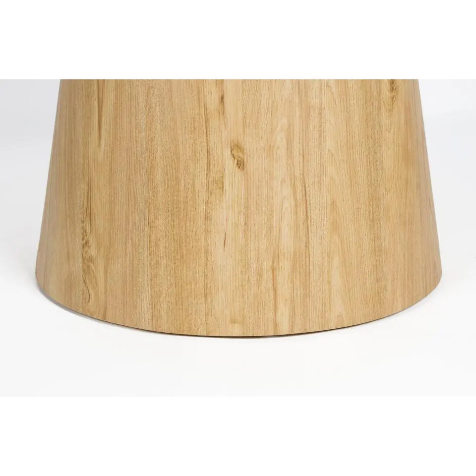 Housecraft Almira Eettafel Rond 115 cm Hout Wit/ Bruin