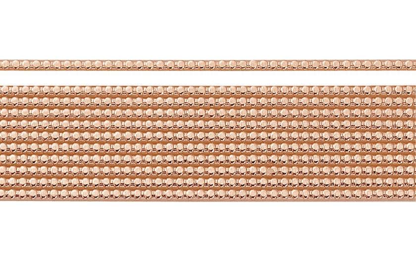Verzierwachs 2 mm Perlenstreifen, KupferPerlenstreifen zum Beschriften und Verzieren von Kerzen