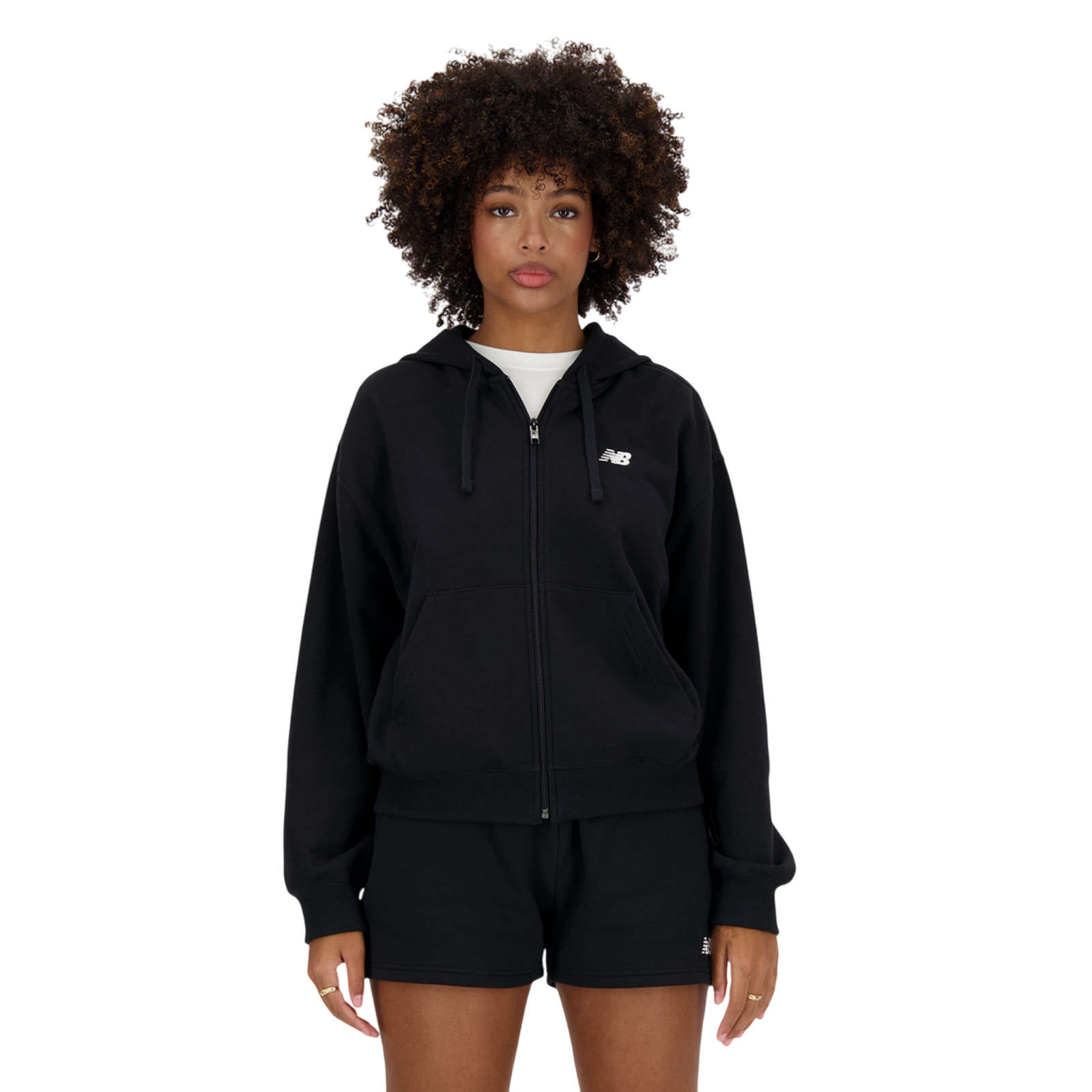 Sweatshirtjacke French Terry, black