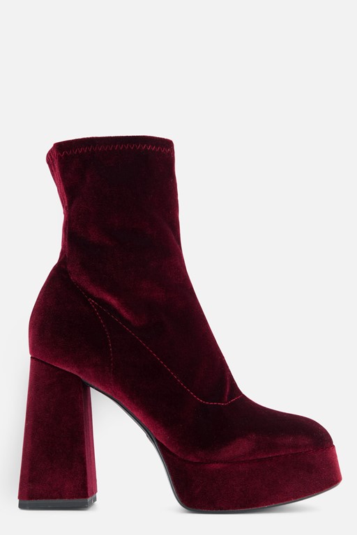 Tamaris Enkellaarsjes rood Textiel
