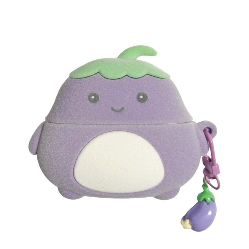 Capritz - Aubergine AirPods / Pro oortelefoonhoesje met bedel