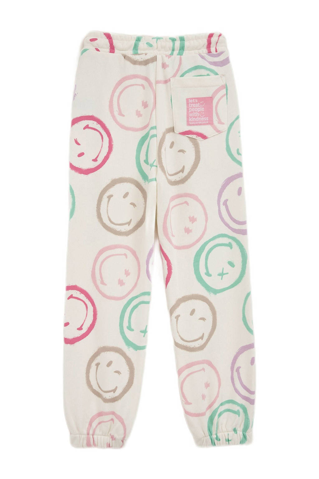 WE Fashion tapered sweatpant ivoor