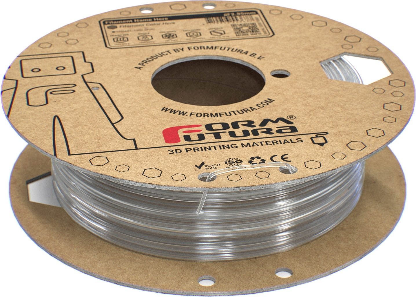 FormFutura  Kratos PC Clear, 1,75 mm / 750 g    Die nächste Generation des PC Filaments in Transparent