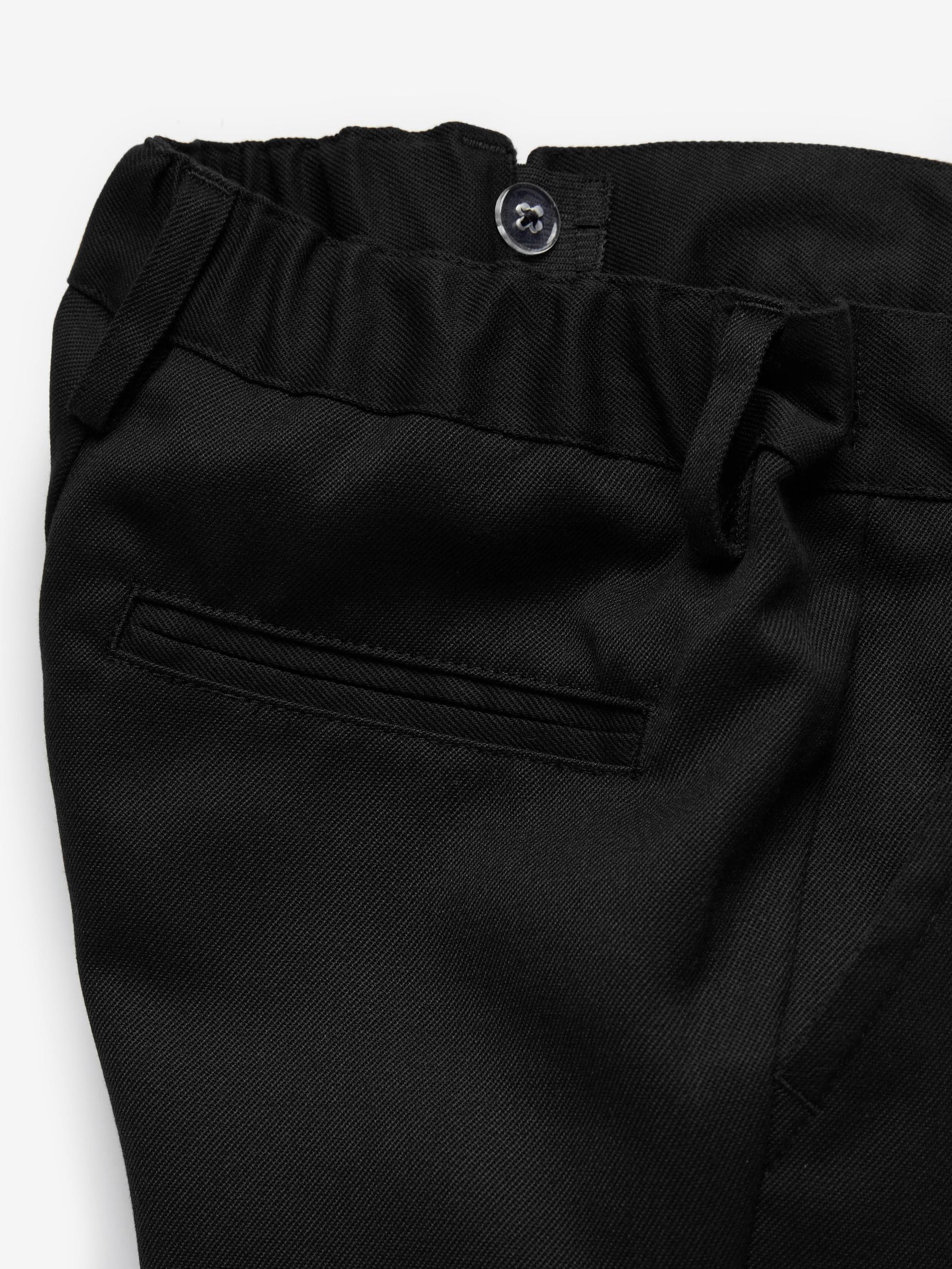 Zwart - Schoolbroek met rechte pijpen (3-17jaar)