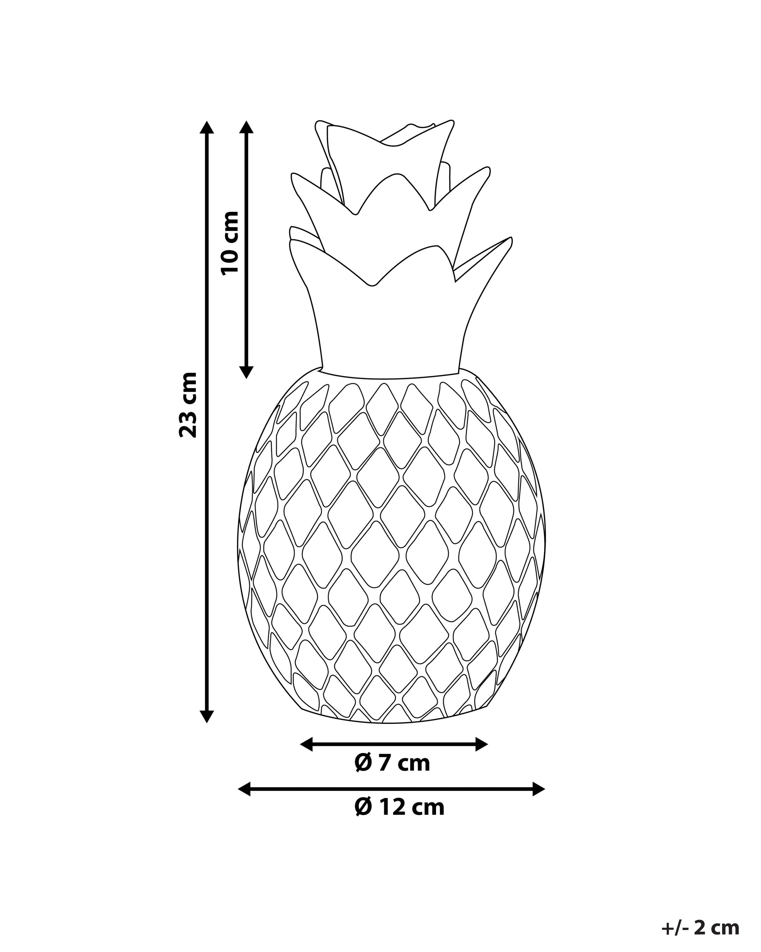 Figuur Ananas TYANA Keramiek Wit