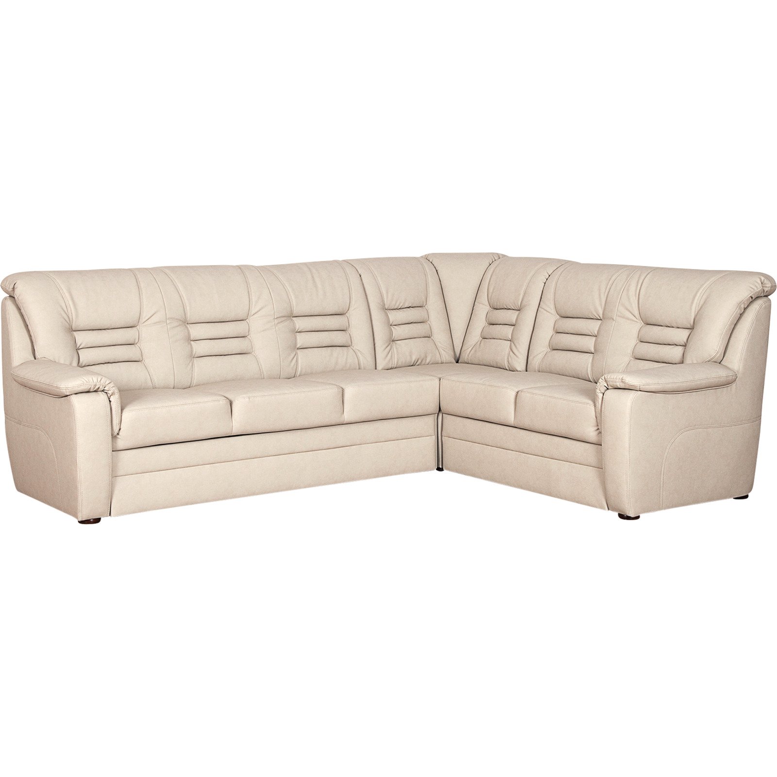 Ecksofa Merlin beige, Ottomane rechts
