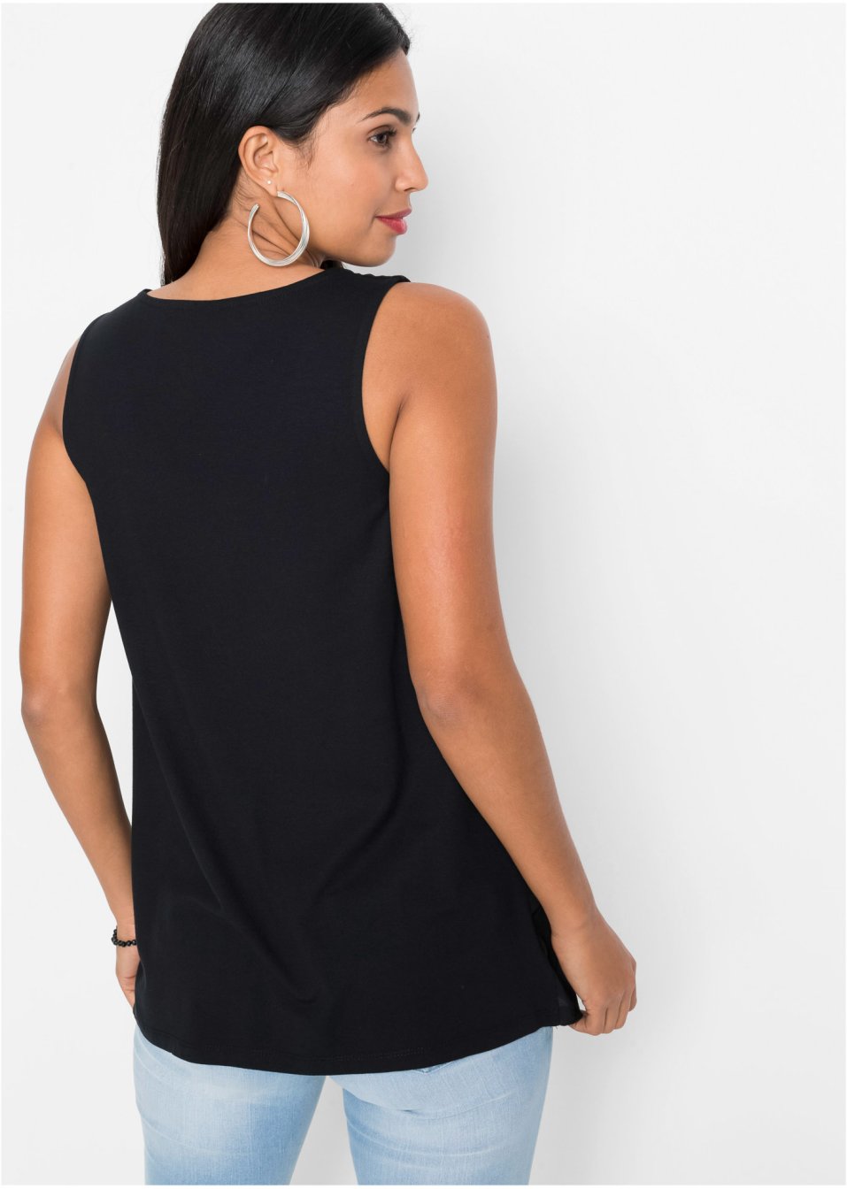 Top zippé en viscose