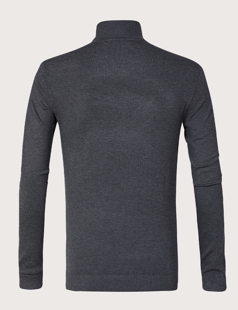 PETROL IND PULL COL ROULÉ HOMME ANTHRACITE