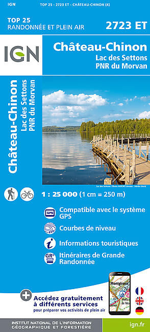 IGN - TOP25 2723ET CHATEAU CHINON 1 25 000