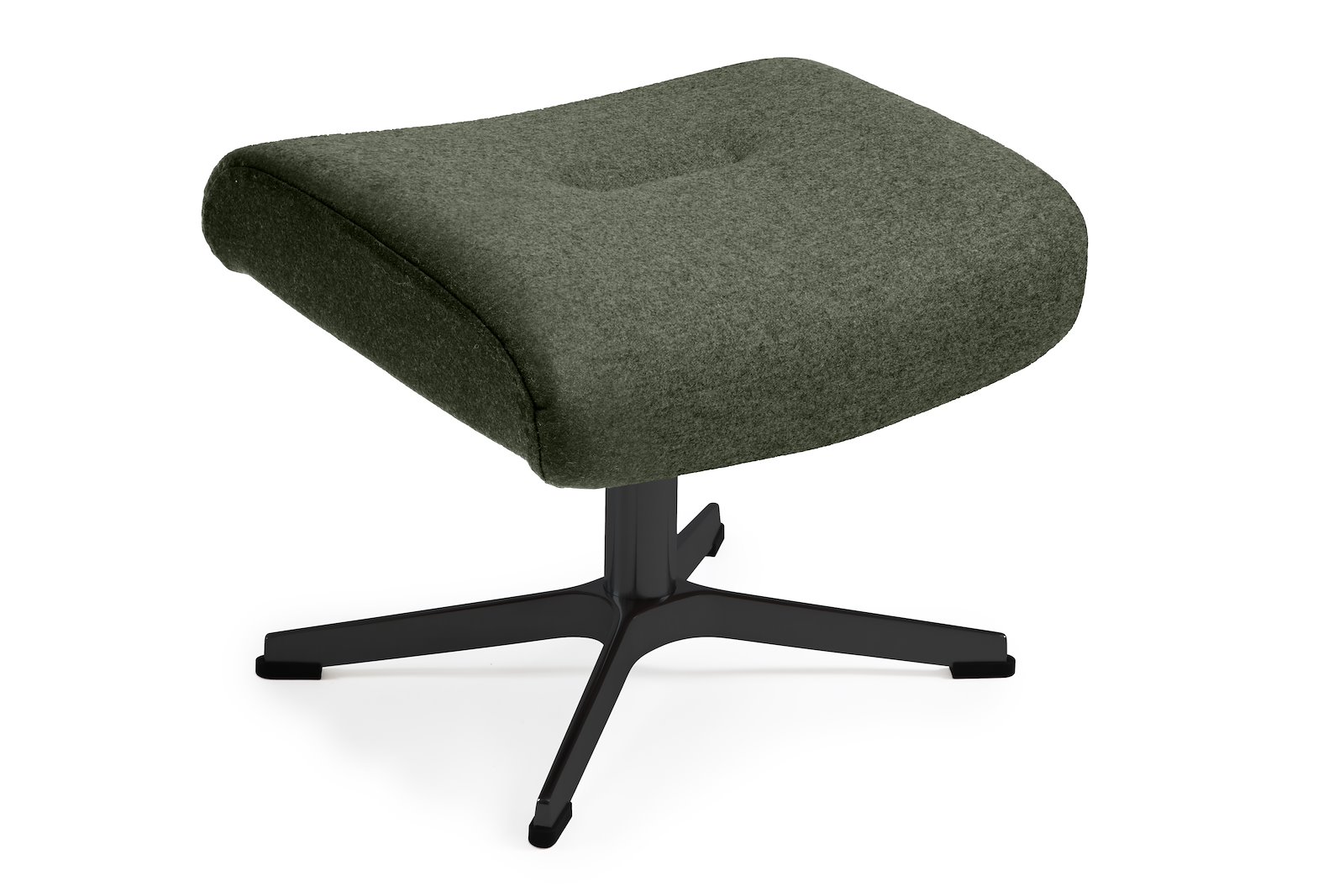 Air krakk høy I tekstil Sheford 1383-28 Forrest, høy standard svingfot sort alu. Skrog i helkledd