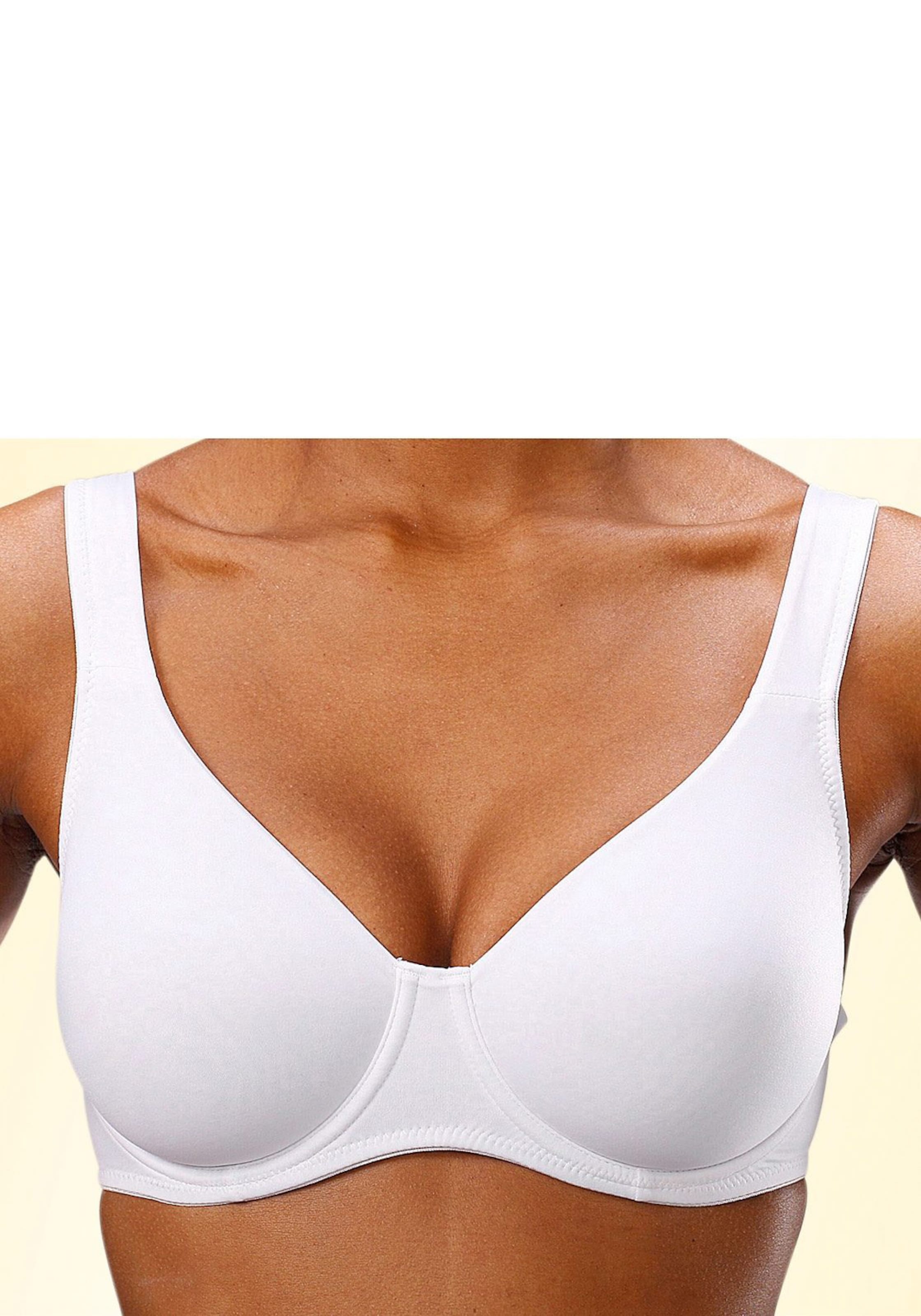 Nuance T-Shirt-BH in weiß