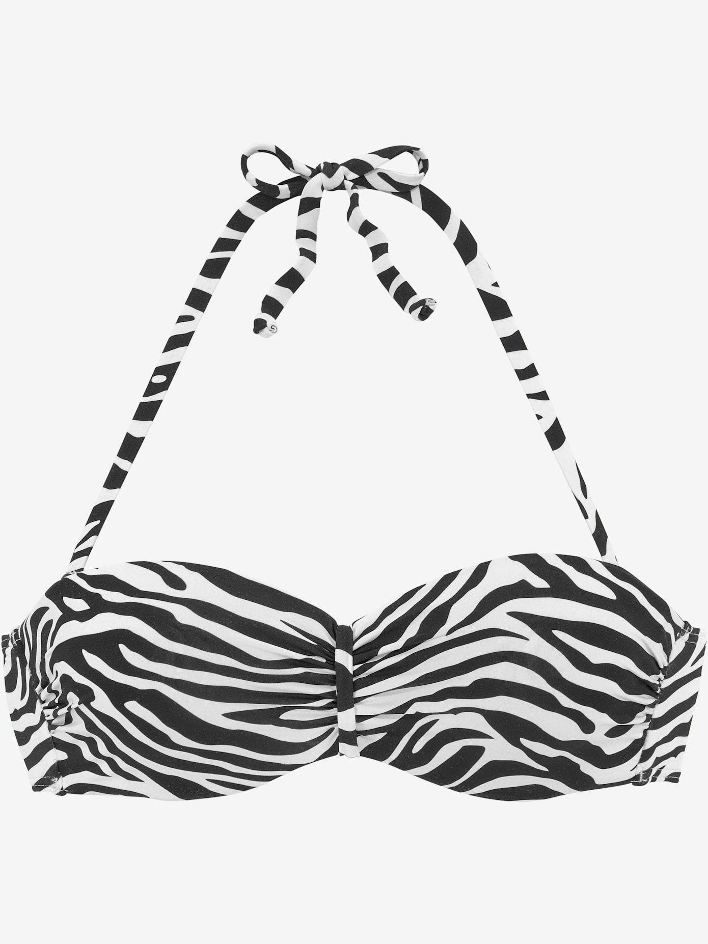 Haut de bikini bandeau à armatures bonnets rembourrés
