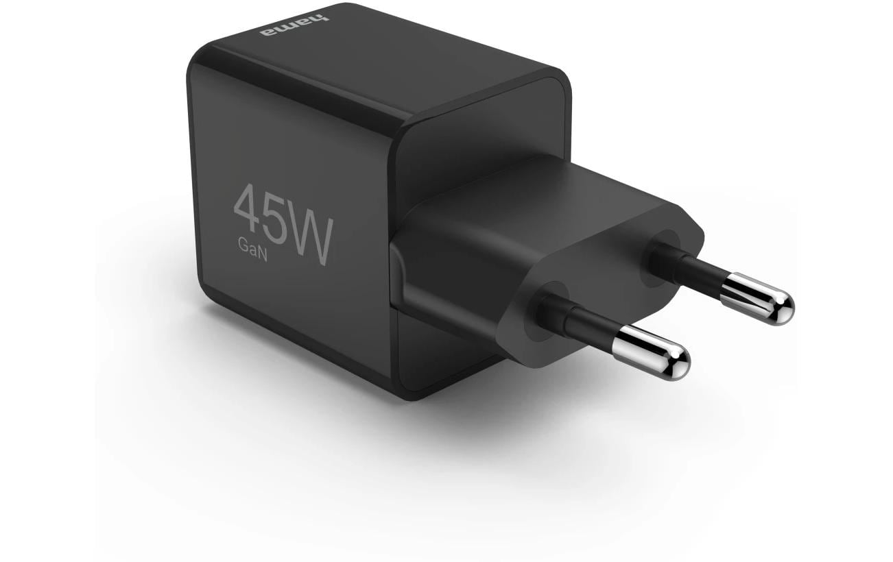 USB-Wandladegerät Gan charger USB-C 45 W SchwarzSuper-Mini-GaN-Ladegerät USB-C