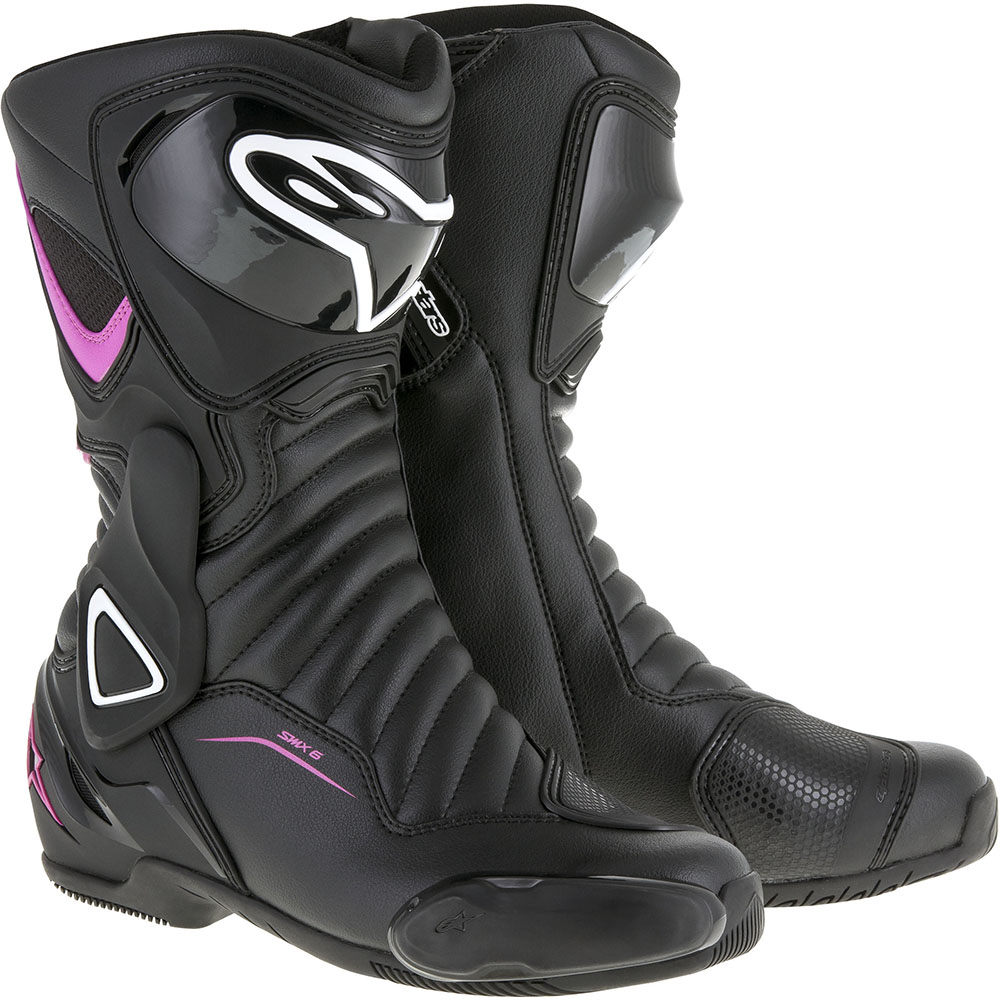Alpinestars - Bottes femme Stella SMX-6 V2 Noir / Rose / Blanc