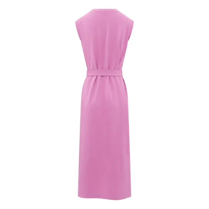 SMALLABLE BASICS Robe Debardeur Femme A Fentes Coton Bio | Rose bonbon
