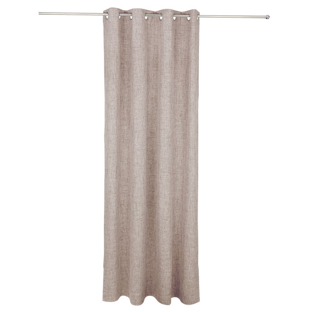 Rideau occultant effet chiné beige 140x240cm