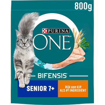 PURINA® ONE Senior 7+ Rijk aan Kip kattenvoer 800 gr