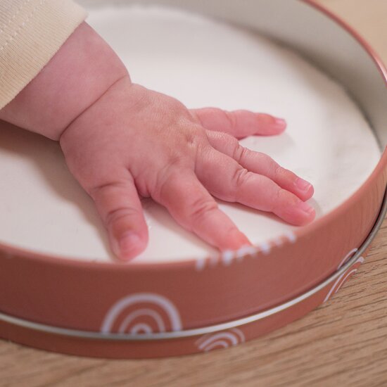 Cadre baby box ronde   Rainbow Terracotta        de               Petit Artichaut