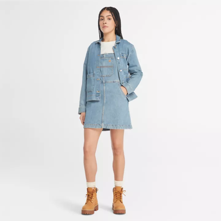 Veste Chore en denim avec technologie Refibra pour femme en bleu