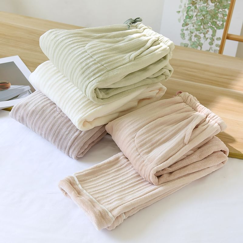 Dogini - Flanellen loungebroek met trekkoordtaille