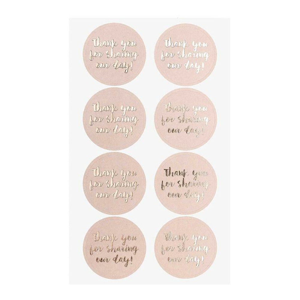 4 feuilles d'autocollants rose our day