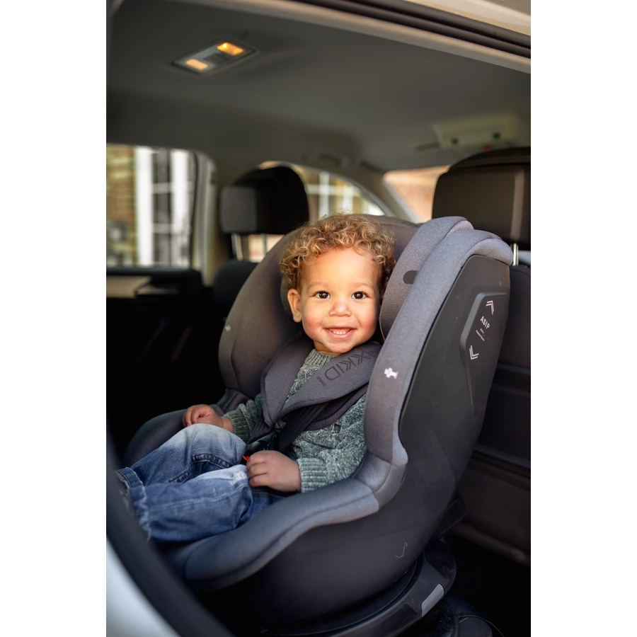 AXKID Kindersitz Spinkid i-Size Granit Melange