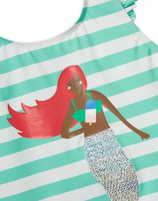 Tom Joule Splash Badedrakt, Greenstripe