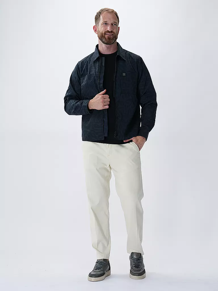 HUGO Overshirt schwarz