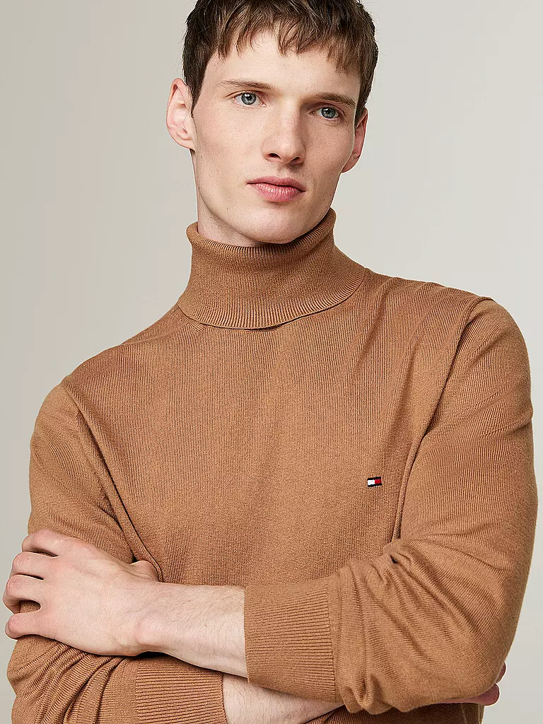 TOMMY HILFIGER Rollkragenpullover  camel