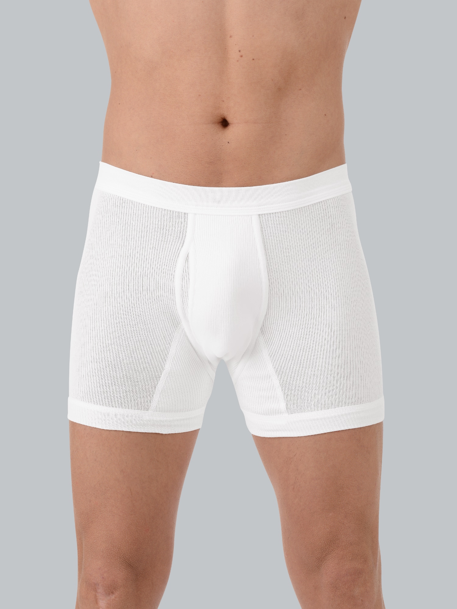 Unterhose Doppelripp im Doppelpack Weiss