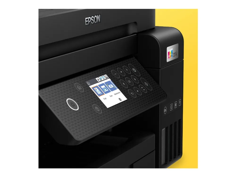 Epson EcoTank ET-3850 - Multifunktionsprinter - farve - blækprinter - A4/Legal (medie) - op til 15.5 spm (udskriver) - 250 ark - LAN, Wi-Fi