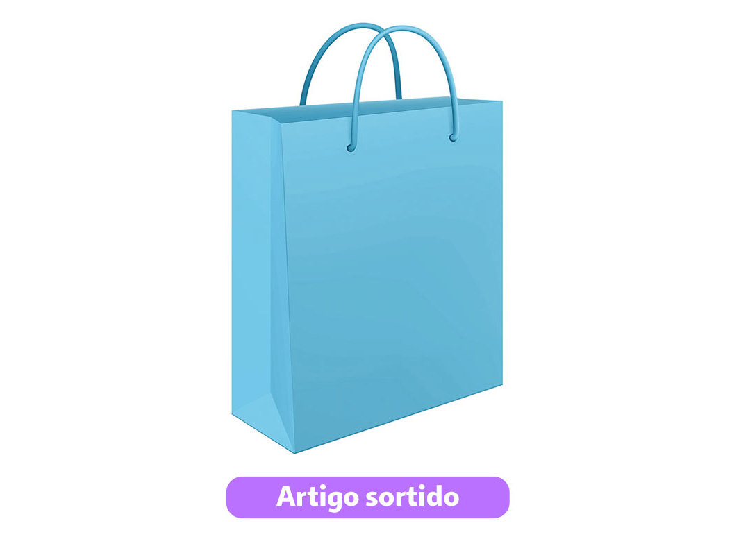 SACO DE PAPEL MITOS GRANDE 32X41X12CM CORES SORTIDAS