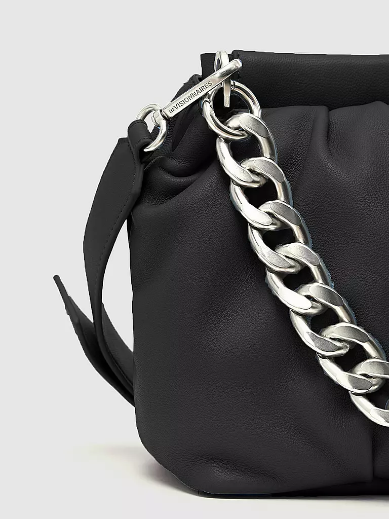 LES VISIONNAIRES Ledertasche - Umhängetasche LUCY schwarz
