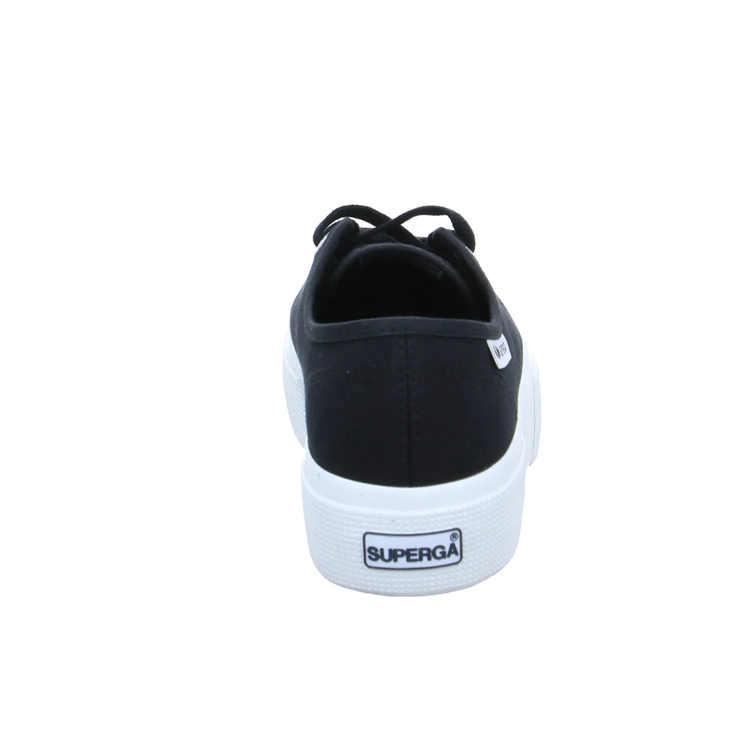 SUPERGA Sneaker Schwarz Textil  mit superleichter Laufsohle