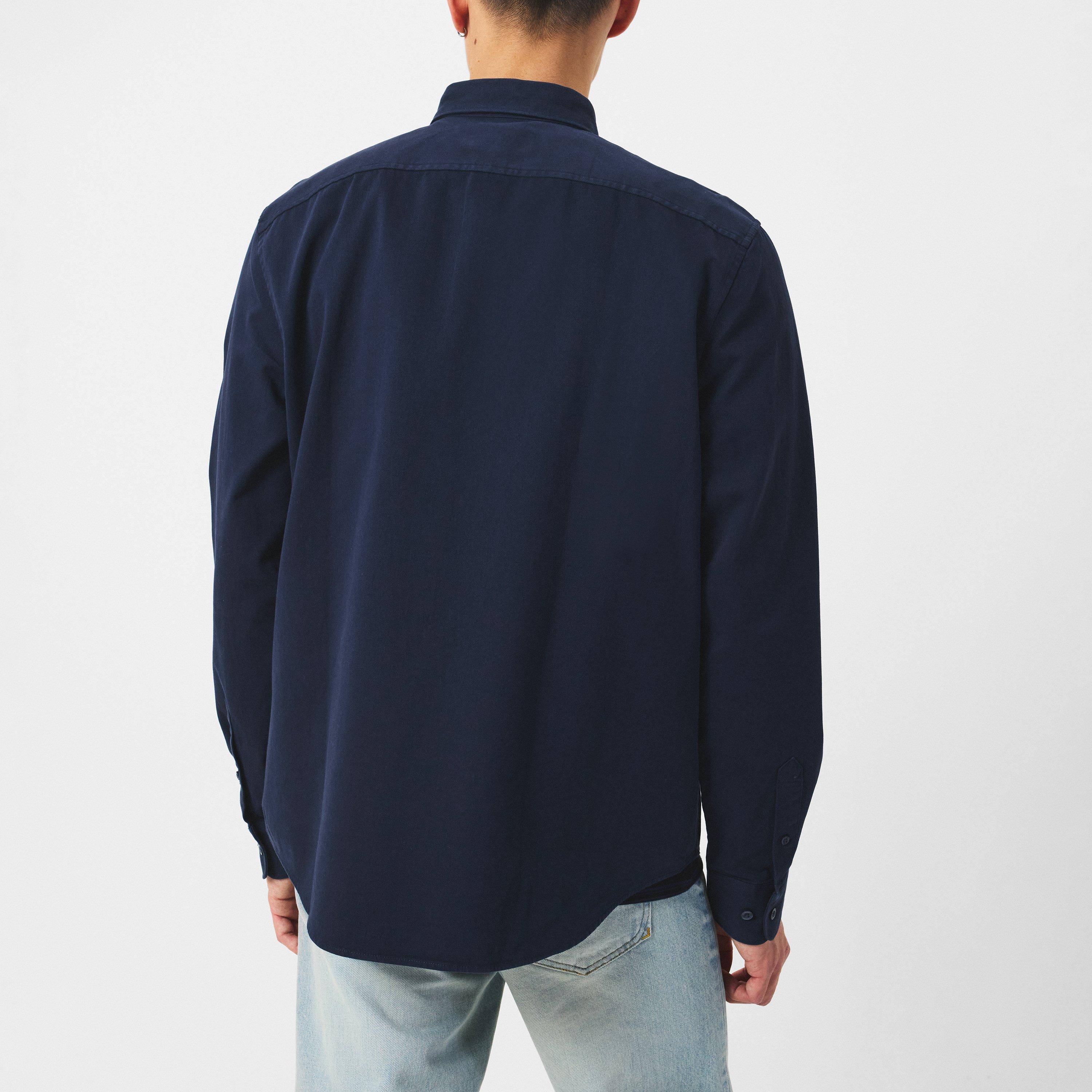 Original Penguin OP Long Sleeve Twill Overshirt Mens
