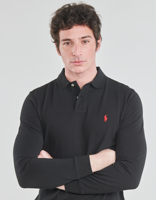 Polo Ralph Lauren - POLO AJUSTE DROIT EN COTON BASIC MESH LOGO PONY PLAYER Negro