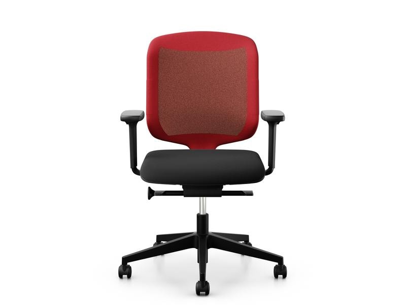 Giroflex Bürostuhl Chair2Go 434 Schwarz/Rot Drehstuhl mit hohem Sitzkomfort