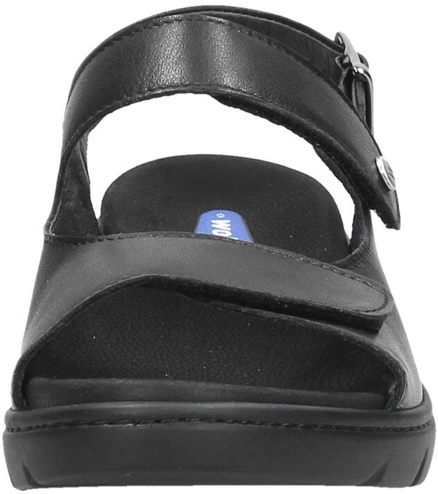 Wolky Sandalen Plat zwart
