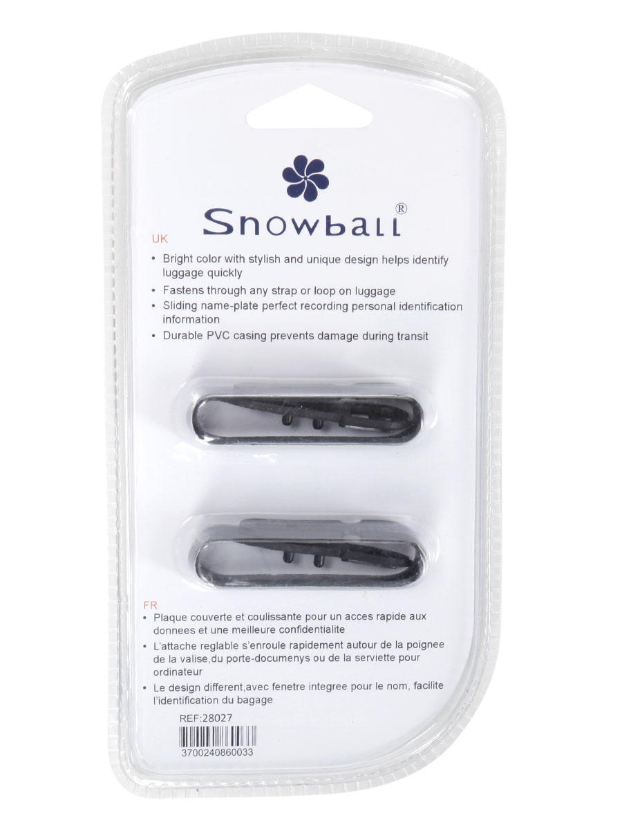 Set de 2 porte-adresses Snowball Paris