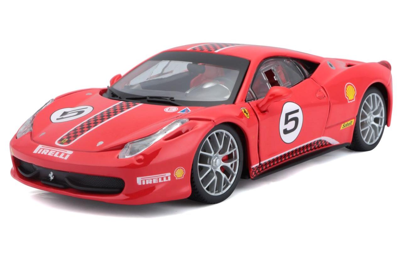 Ferrari Racing 458 Challenge Rot 1:24Sammlermodell im Massstab 1:24
