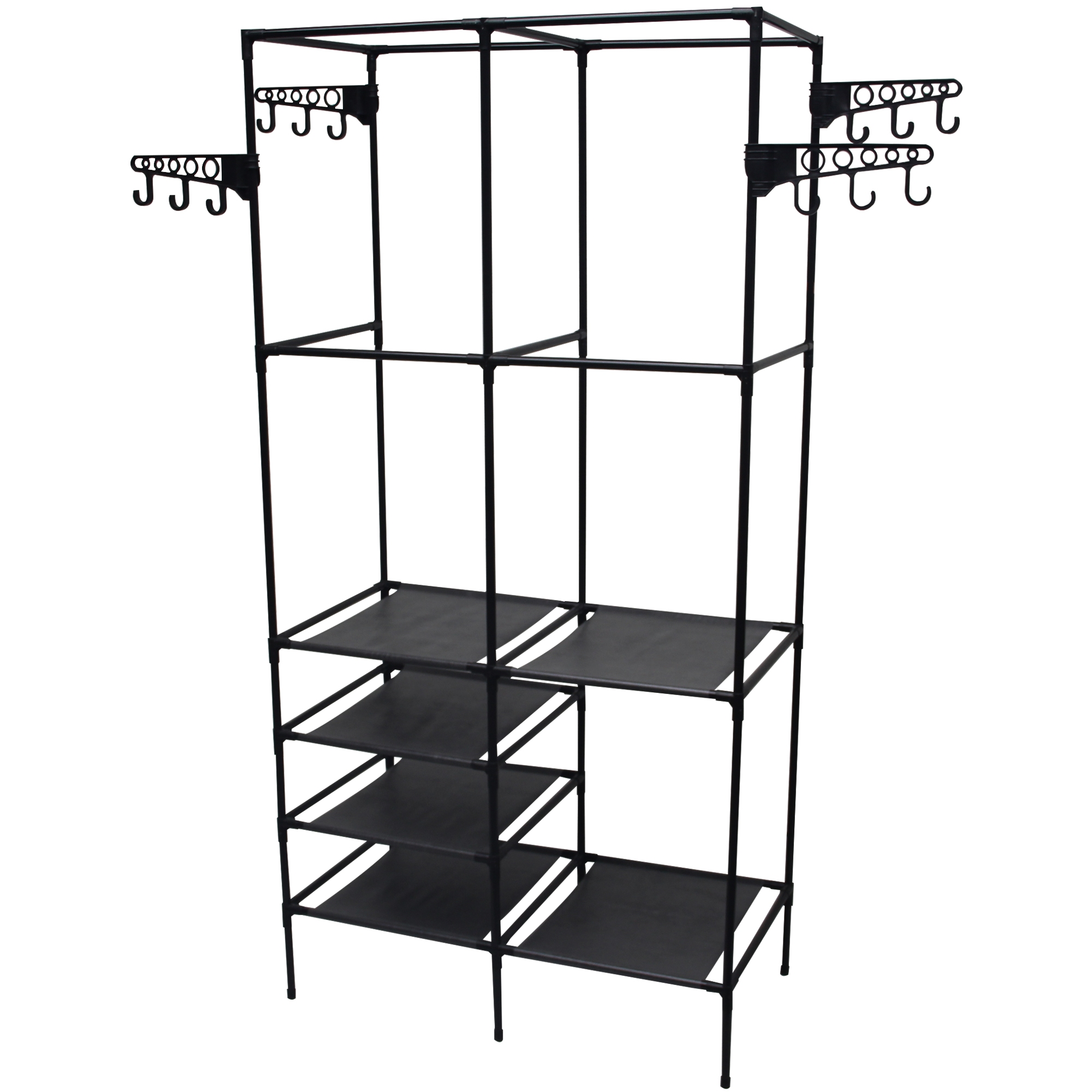 Garderobe Kleiderständer 86 x 174 cm schwarz