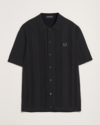 Fred Perry Knitted Short Sleeve Shirt Ecru