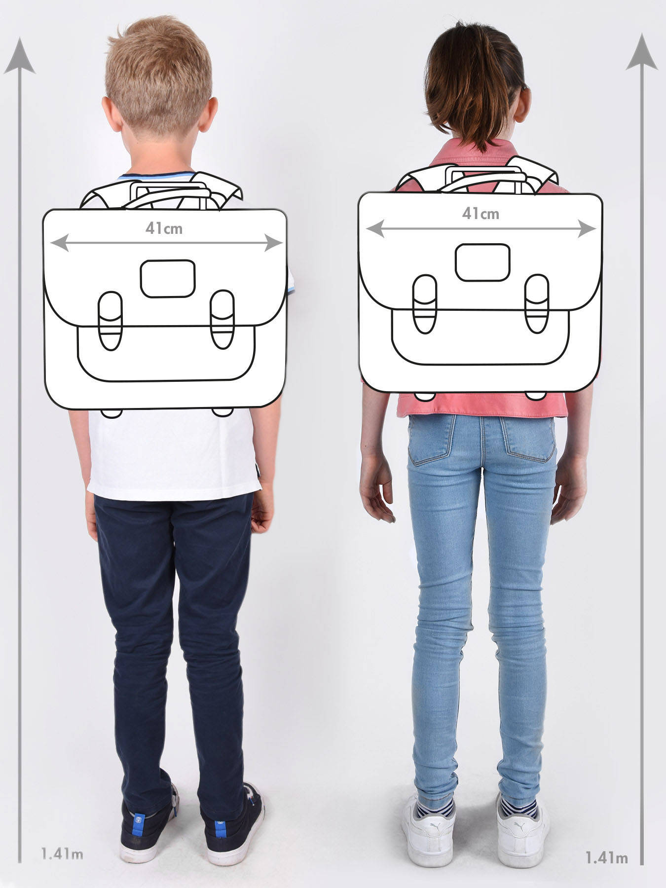 Cartable  roulettes 2 compartiments TANN'S