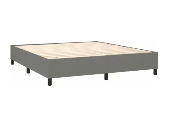 Sommier à lattes de lit Gris foncé 180x200 cm Tissu