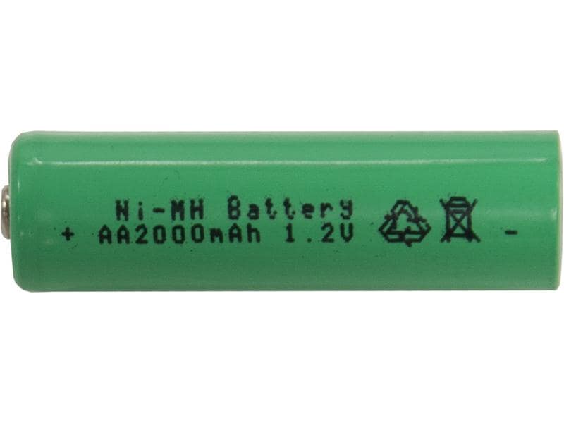 Star Trading Batterie AA 1.2 V 2000 mAh NI-MH Ersatz-Akku für Solarleuchten