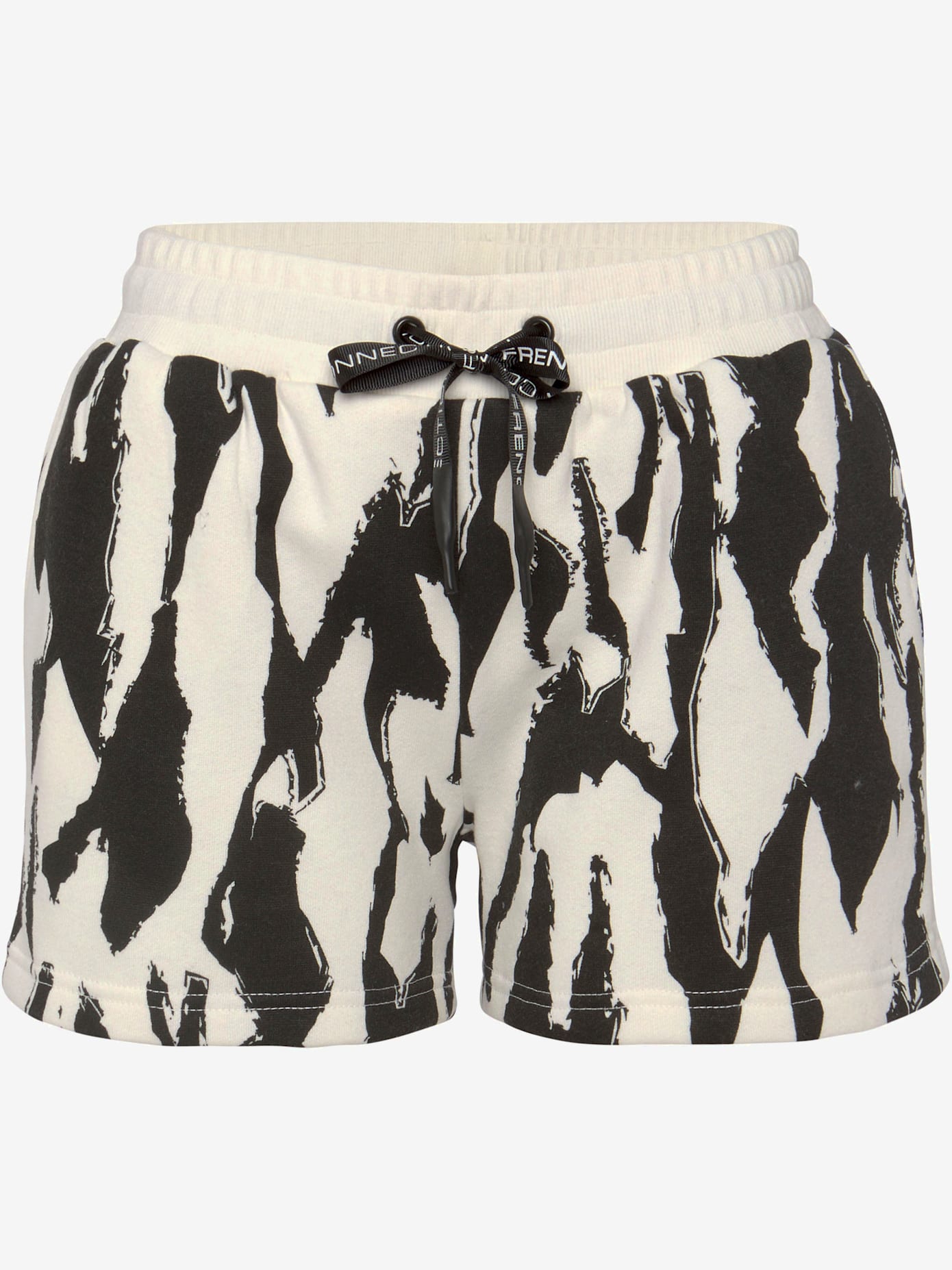 Short en matière sweat short molletonné confortable avec imprimé sur toute la surface