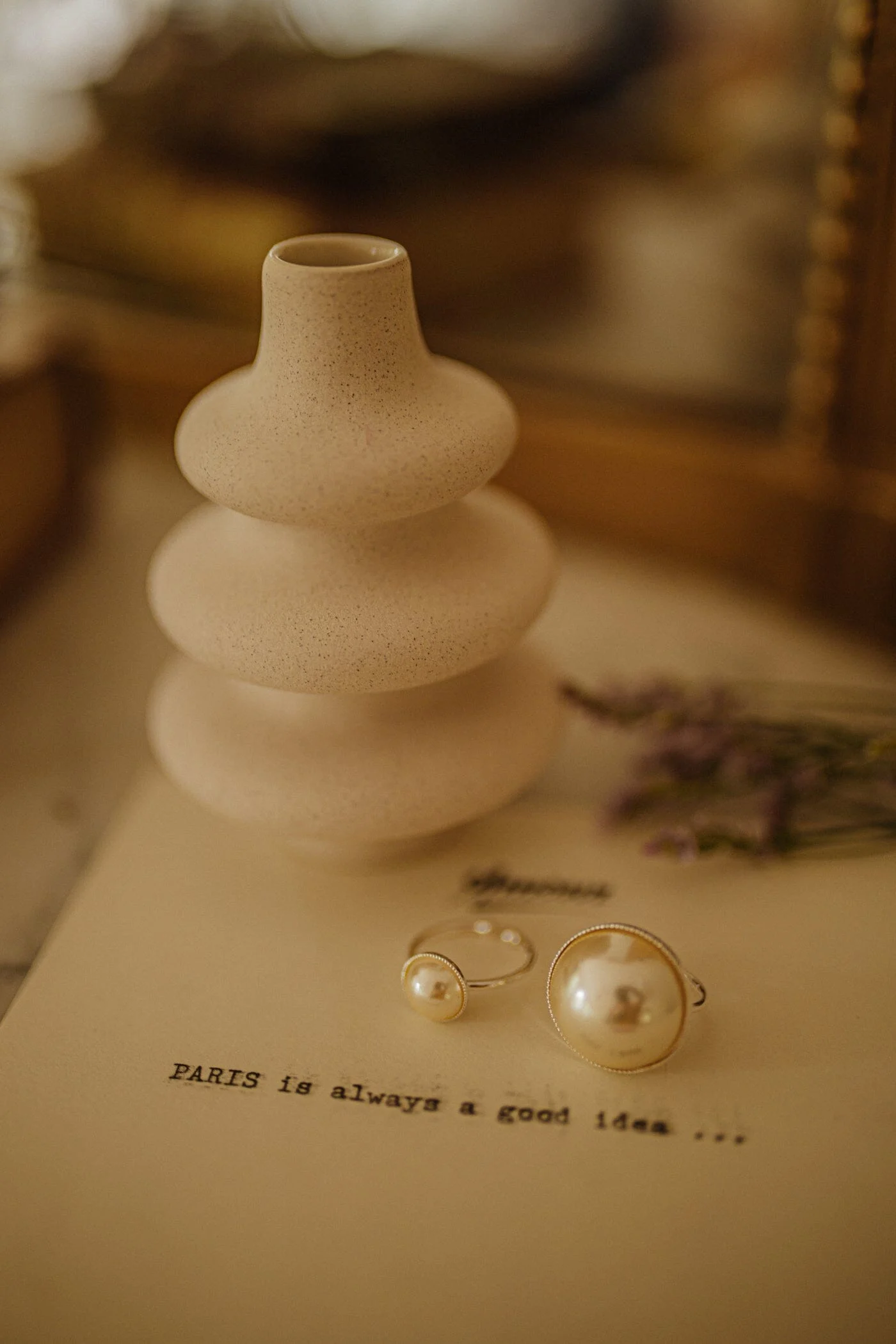 NÉLYA - Bague perle plaqué argent | Argent